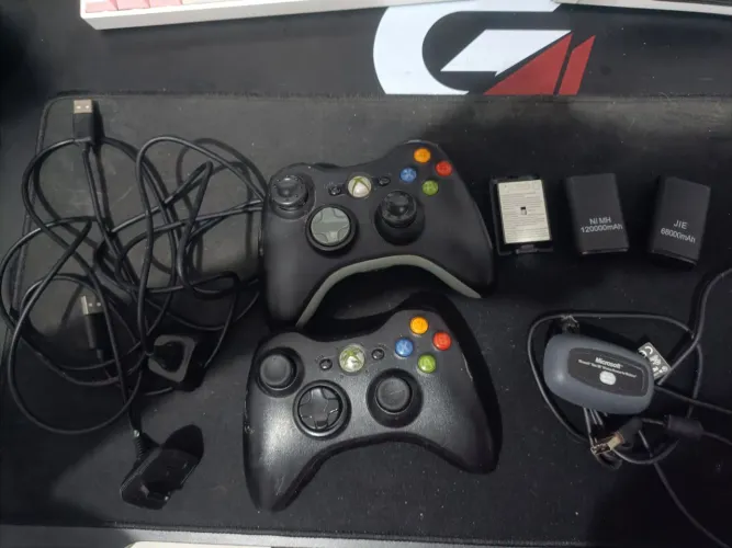 Kit controle Xbox 360 sem fio