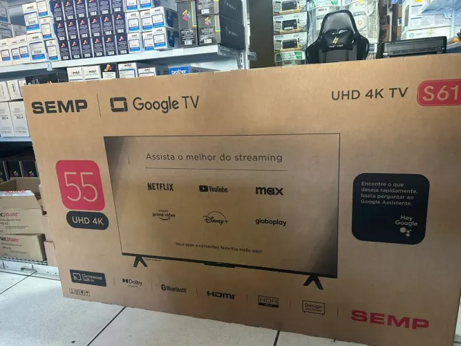 TV 55P SEMP LED SMART 4K GOOGLE TV 55S61