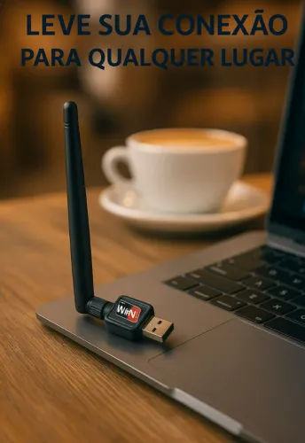 Adaptador Receptor Wireless Usb Wi-fi 1800mbps Dual Band 2.4g Antena