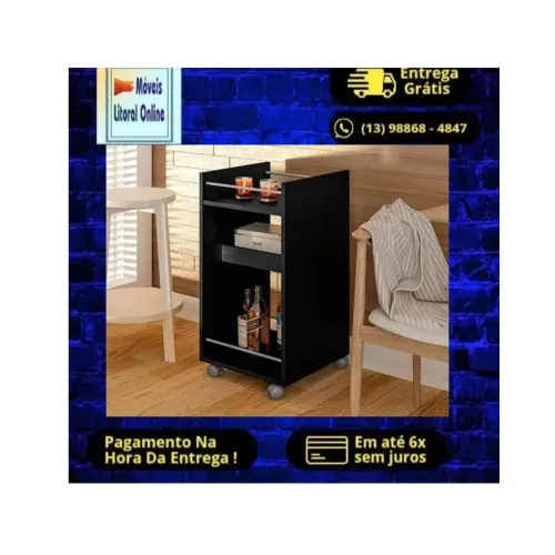 CARRINHO BAR BRITO EM PROMOÇÃO ! DE 230,00 P/ 190,00