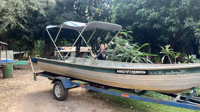 Barco 6 mts Borda Auta , troco por barco de 5 mt  