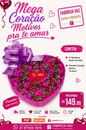 Mega Coração 31 Motivos pra Te Amar