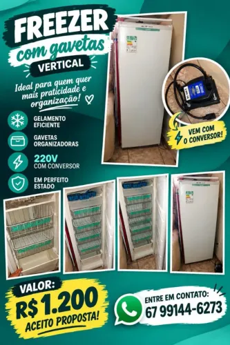 Freezer vertical 121 litros