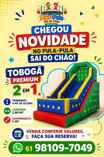 Aluguel de Tobogã e Mini Circuito 