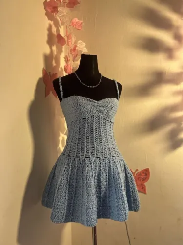 Vestido de crochê