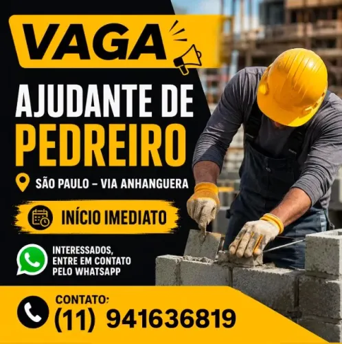 ajudante de obras