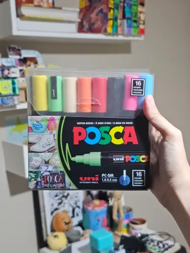 Kit posca 16 cores