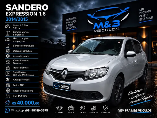 Renault Sandero Expression Hi-power 1.6 8V 5P 2015