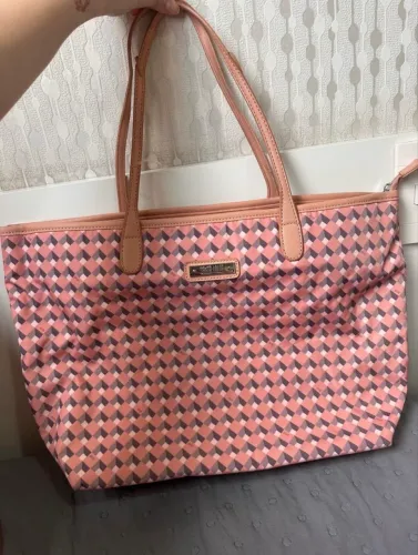 Bolsa geométrica rosa Santa Lolla 