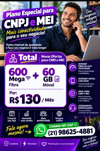 CNPJ E MEI MAIS CONECTIVIDADE PARA O SEU NEGÓCIO