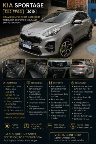 Kia Motors Sportage EX 2.0 16v/ 2.0 16V Flex Aut. 2019
