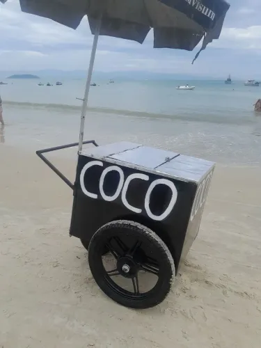 Carrinho de praia ( coco)