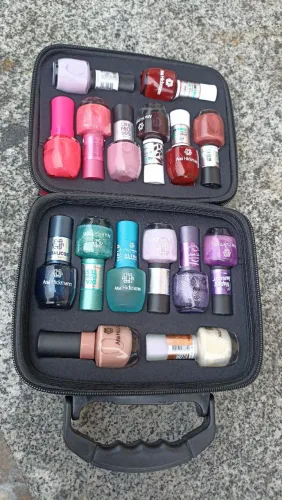 Kit esmalte Ana Hickmann original 16 unidades mais bolsa 
