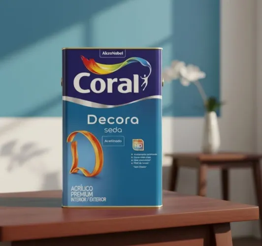 Tinta Acrílica Acetinado Premium 18L - Branco Gelo Acabamento Seda