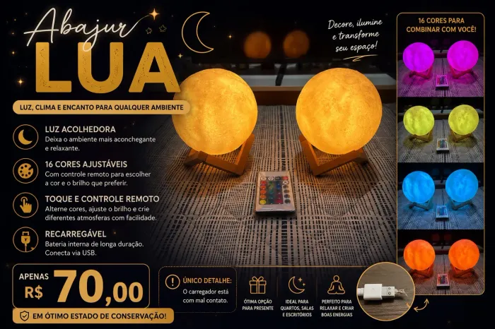 Abajur Lua (par) 