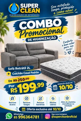Limpeza de sofá