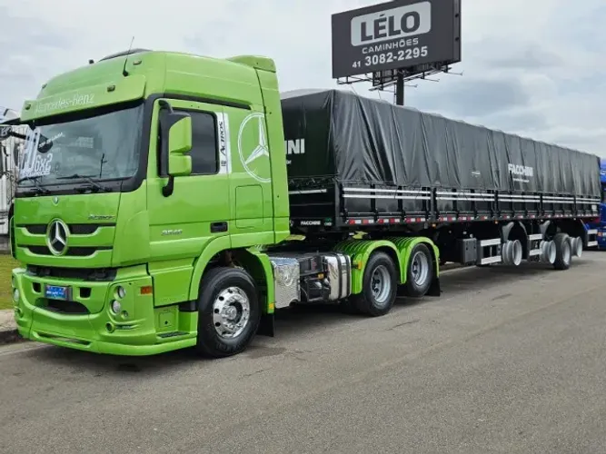 Mb Actros 2546 6x2 Ano 2020 Automático + 4 Eixo Facchini  chpa de 4.25mm Sem pneus