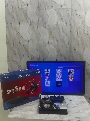 PS4 SLIM 1TB COM JOGOS