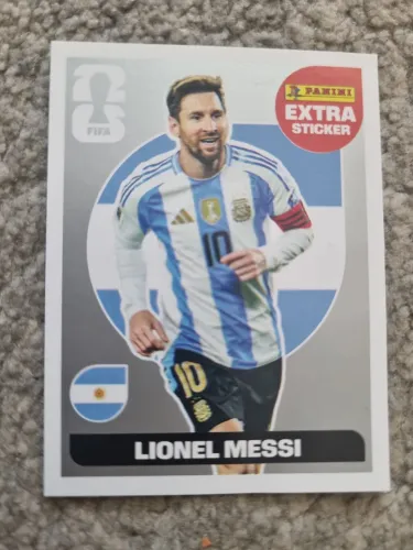 Figurinha Messi Prata Copa do Mundo 2026 álbum Panini