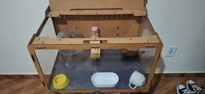 Terrário para Hamster + Acessórios
