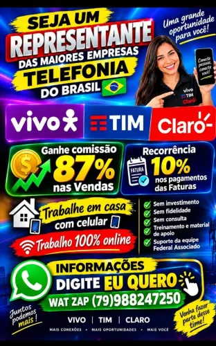 ESTAMOS RECRUTANDO CONSULTOR OBS: NÃO E CLT E COMO AUTÔNOMO!!