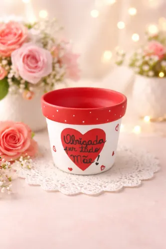 Vaso presente para mãe