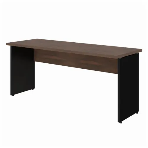 Mesa Escritório Sem Gavetas Marsala Preto Design Moderno Modelo 23474