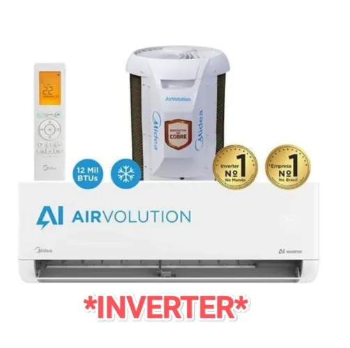 Ar Split Springer Midea 12000 BTUs INVERTER+ Novo + Nota + Garantia+ Cartão 12x