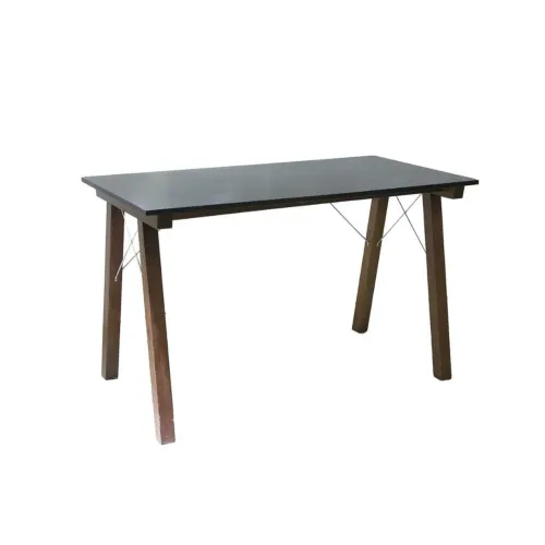 Escrivaninha Adrien Imbuia e Preta 125cm Imbuia e Preto Etna