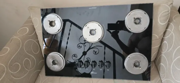 COOKTOP CHAMALUX 5 BOCAS - ACENDIMENTO ELÉTRICO - FUNCIONANDO PERFEITAMENTE