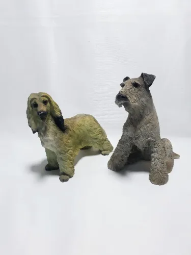 02 estatuetas em resina italiana Santini