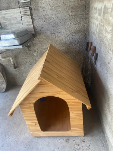 Casinha cachorro em madeira