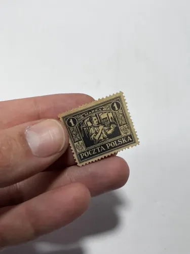 Lote com 12 Selos Antigos da Polônia Anos 1920 - Segunda República Polonesa