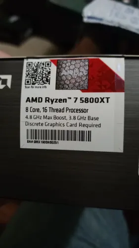 Processador Ryzen 7 5800xt novo