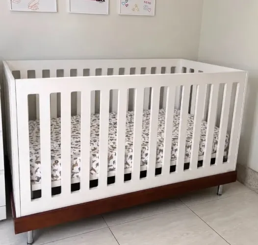 Berço Tulipa Baby com Colchão