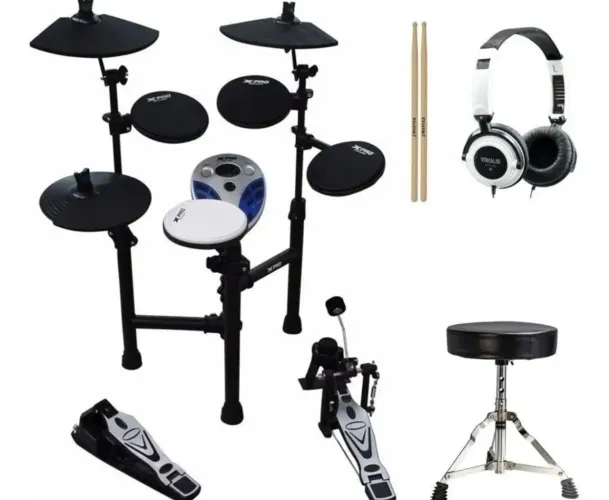 Bateria Eletrônica X-pro Ed1 + Banco + Fone - Sem Detalhes