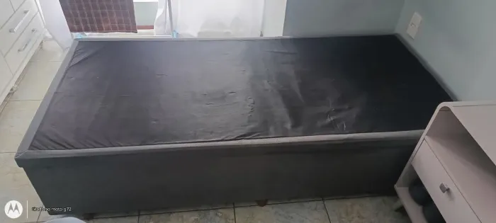 Cama baú box solteiro 