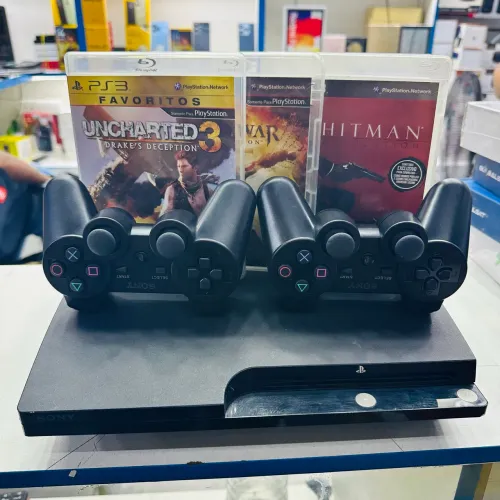 PlayStation 3 + 40 Jogos | PS3 Com 2 Controles