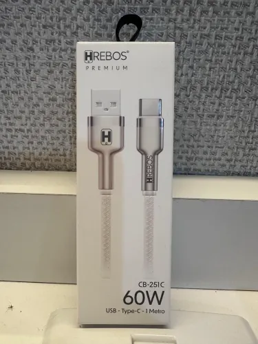 Cabo USB Tipo C Hrebos para iPhone 14,15 e 16 