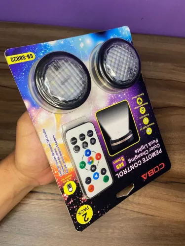 Par de Luminárias Pemote Led RGB com Controle - COBA