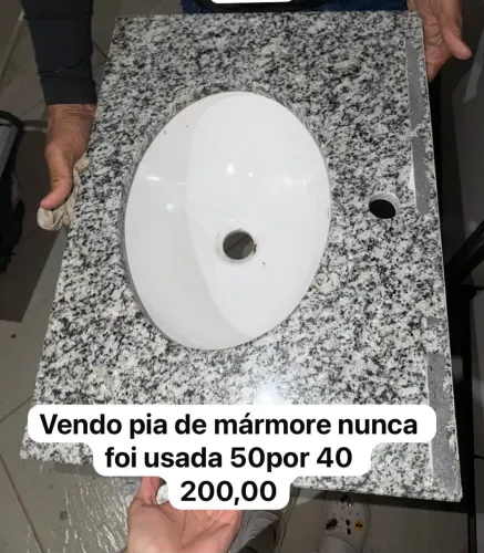 Pia mármore 50x40