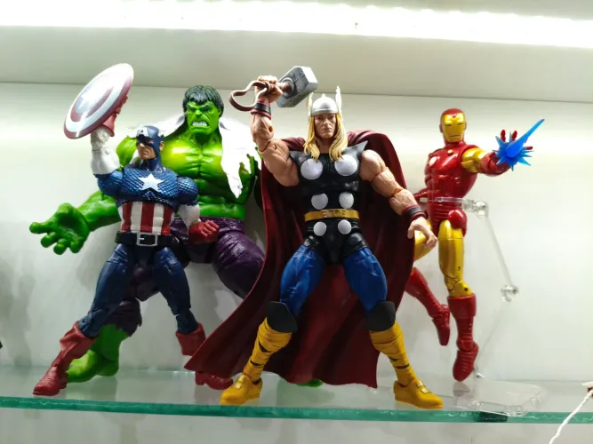 Action Figures Marvel Legends 80th Vingadores Avengers Captain America Iron Man Hulk Thor