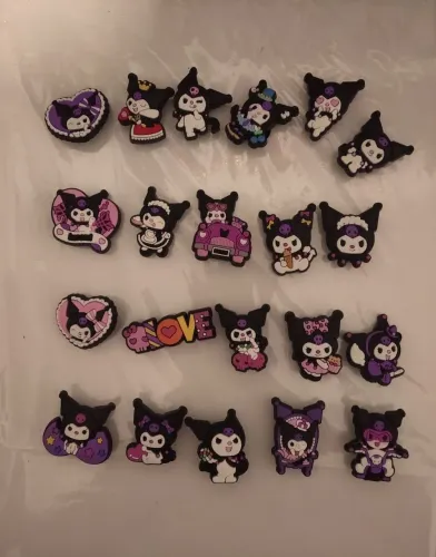 Botons para sapato Crocs personagem Kuromi 5 pecas