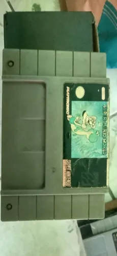 Cartucho de super Nintendo , Mario kart , street fighter e Mario world