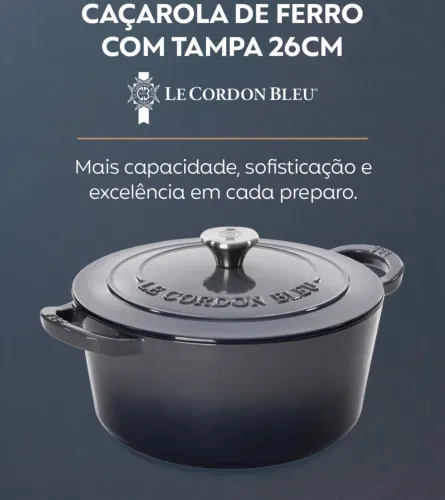 Caçarola Le Cordon Bleu 26cm Ferro Fundido