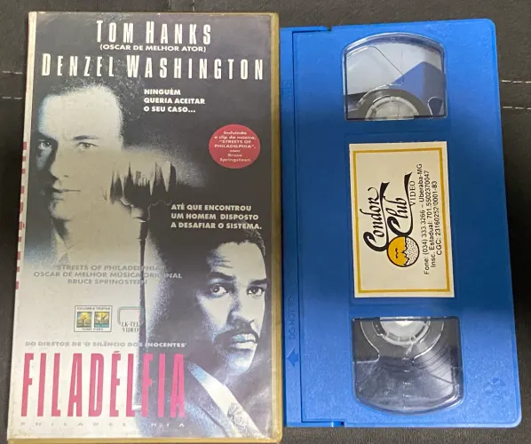 Fita VHS filme Filadélfia clássico raro LEGENDADO