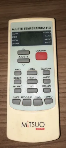 Controle de ar condicionado Mitsuo