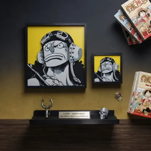 Quadro 3D Shadow Box do Usopp (One Piece)