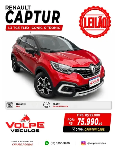 Renault Captur Iconic 1.3 TB 16V Flex 5P AUT 2023