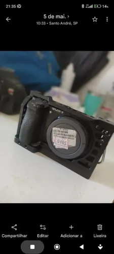 Cam sony a6500 + cage + 2 bat